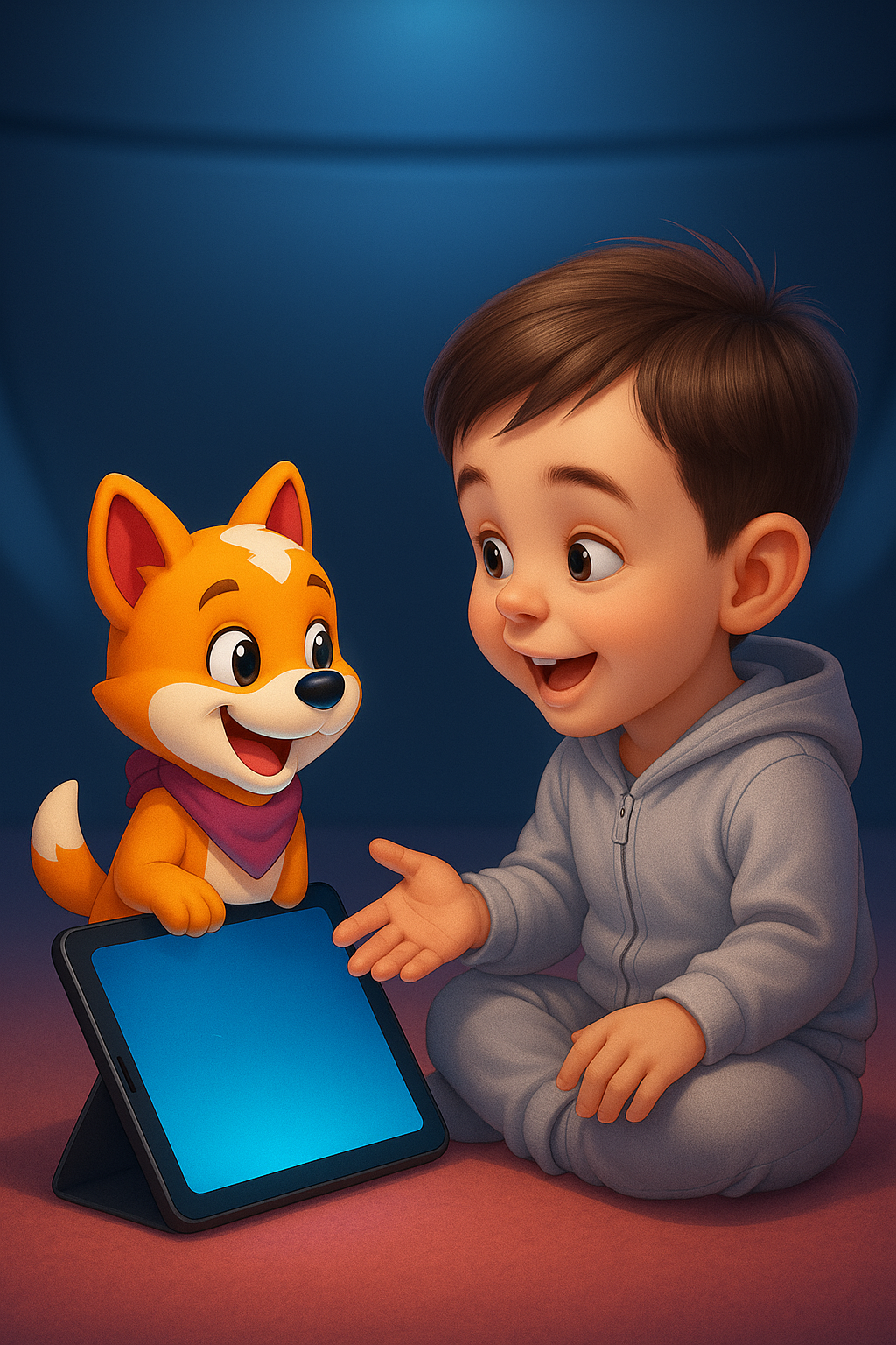BigPetPal character having a playful conversation